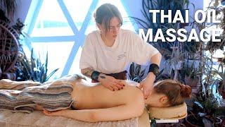 Thai Oil Massage || ASMR || No Talking for sleep