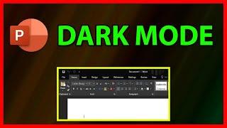 How to enable Dark Mode in PowerPoint 2019 - Tutorial (2021)