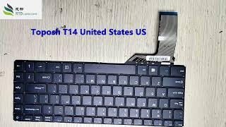 keyboard replacement For Toposh T14 MB30011008 YXT-NB93-154 MB30011008 F0060-008