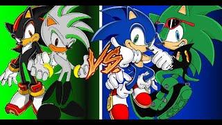 Sonic and Scourge Vs Aeon and Shadow (animations)