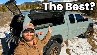 Leer 180 Truck Topper Review BEST TRUCK CAMPER build for 2023 Toyota Tacoma Overland Camping