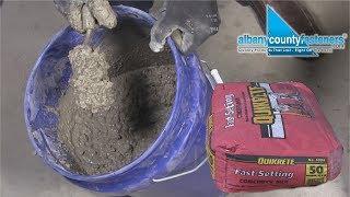 How To Mix Fast-Setting Concrete | DIY