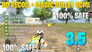 BGMI 3.5 MAGIC BULLET CONFIG | BGMI AUTO HEADSHOT CONFIG 3.5 |  AIMBOT OBB BGMI,PUBG 3.5