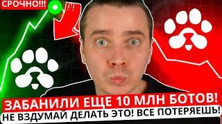 ️ PAWS 🟢 СРОЧНО! 🟢 ЗАБАНИЛИ ЕЩЕ 10 МЛН БОТОВ! ЗАБЕРИ 9K PAWS! НЕ ВЗДУМАЙ ДЕЛАТЬ ЭТО! ВСЕ ПОТЕРЯЕШЬ!