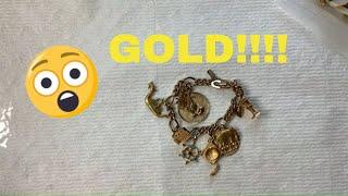 14k GOLD BRACELET?! Unboxing a ShopGoodwill.com Jewelry lot WOW!