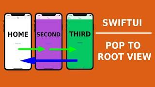 SwiftUI: How to pop to Root view