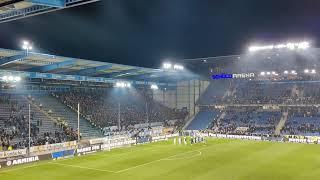 3000 Hansa Rostock Fans nach Spielende in Bielefeld