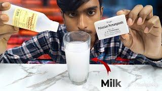 Potassium Permanganate Vs Milk Vs Haidrojan Paraksaid Mix  |