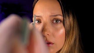 ASMR Cranial Assessment | latex glove physical examination of the head