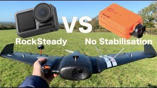 AR 900 FPV Wing - How RockSteady Stabilisation makes HD Footage Watchable!