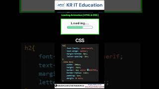 CSS Loading Effects: Create Stunning Animations #shorts #instagram #python #css