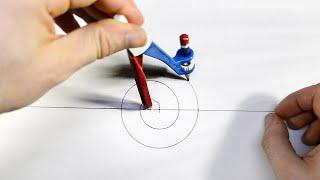 How to Draw a Spiral With a Compass