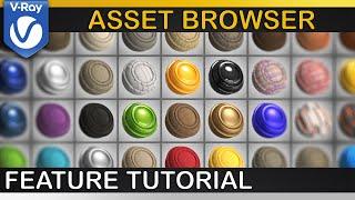 V-Ray | How to use the MATERIAL LIBRARY | New Asset Brower + Customize Material Swatches