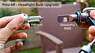 Polo 6R - Dual Barrel Headlight H7 Bulb Replacement with Philips Ultinon Pro 9000 LED