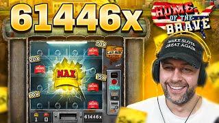 We did HUGE $3,330 SPINS on the *NEW* HOME OF THE BRAVE SLOT!! (Bonus Buys)