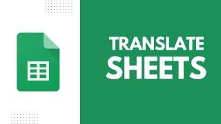 How To Translate Text In Google Sheets