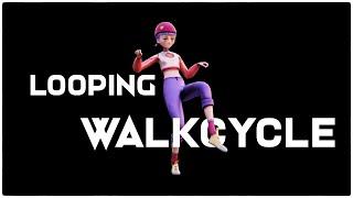 Create walking loop animations Easily | Blender tutorial