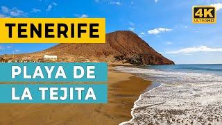 TENERIFE: Playa de La Tejita - Nude Beach Walk (4K Ultra HD)