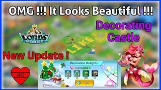 New Update ! Castle Decoration in Lords Mobile | Buying Decoration Packs - GameF1rst #lordsmobile