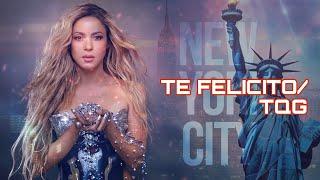 Shakira - Te Felicito/TQG (Live at Time Square, NY) [4K Remastered]