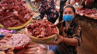 Market show - Chicken Gizzard And Liver Cooking Ginger And Colorful Bell Pepper - Yummy Food