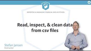 Python Tutorial: Reading, inspecting, & cleaning data from csv files