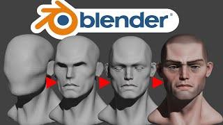 How to sculpt faces in blender - In simple 4 steps !