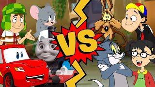 M.U.G.E.N Battles | Chavo/Thomas/Lightning McQueen/Nibbles vs Tom/Coyote/Quico/Chilindrina