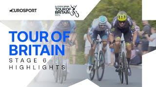 AN ABSOLUTE THRILLER!  | Tour of Britain Stage 5 Highlights | Eurosport Cycling