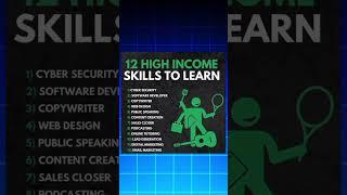 12 High Income Skills to Learn in 2025 #HighIncomeSkills2025 #FutureSkills2025