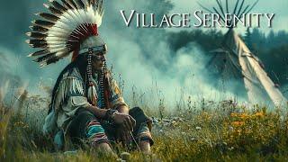 Village Serenity -  Native American Flute Music - The Sound Of The Flute Carries Healing Energy