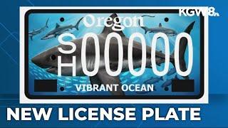 New Oregon license plates features sharks living off coast