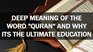 Islamic Lectures: Meaning of the Word "Quran", Nouman Ali Khan, Ar Rahman, Quran Teachings, Muslim