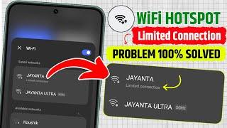 (Solved) Limited Connection Problem In WiFi, Hotspot Limited Connection Problem | Limited Connection