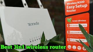 Tenda F3 WIFI router unboxing | review | Best budget Wi-Fi router | Setup Configuration