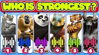 Guess who is strongest ? Guess the Kung Fu Panda Character by Their Voice  l   