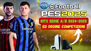 PES 2021 TUTORIAL PS4-PS5-PC | UPGRADE PATCH V1 Serie A/B 4 Kits ed ORDINE COMPETIZIONI!