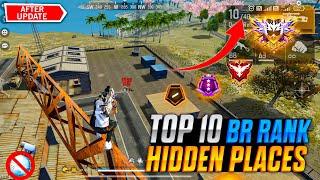Top 10 Hidden Places in Bermuda After update | BR Rank Push Tricks | FF | Free Fire India