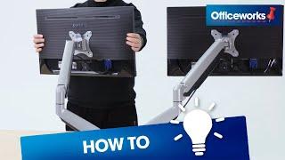 How to Install Brateck Dual Aluminium Counterbalance Monitor Arm