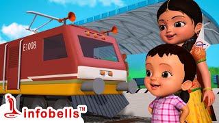 Mamachaya Gavala Jauya - झुकू झुकू, झुकू झुकू अगीनगाडी | Marathi Rhymes and Balgeet | Infobells