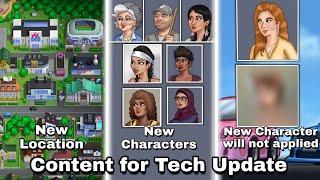 The Content For Tech Update - New Location, New Characters and New Characters will not include