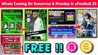 What Is Coming On Tomorrow & Next Monday In eFootball 2025 Mobile !! Upcoming Potw & Free Coins 