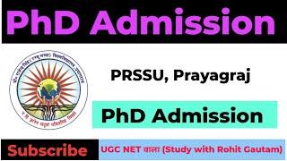 PhD Admission Notice II Prof. Rajendra Singh (Rajju Bhaiya) University I State University PhD Notice