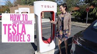 Tesla Model 3  First Time Supercharging!