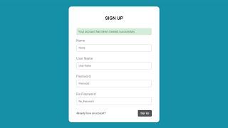Complete User Registration system using PHP and MySQL database
