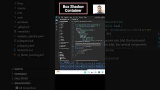 Box Shadow Container Flutter #flutter #shortvideo