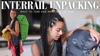 What to pack for Interrail! Learn from my mistakes...