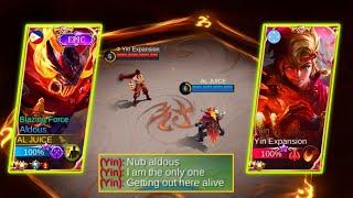 ALDOUS VS NEW HERO YIN TRASHTALKER | WHO IS THE STRONGEST FIGHTER INSIDE THE DOMAIN EXPANSION | MLBB