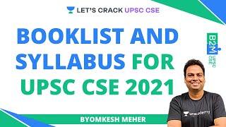 Booklist and Syllabus for UPSC CSE 2021 | How to Crack IAS? | UPSC CSE 2021/IAS | Byomkesh Meher