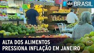 Alta nos preços dos alimentos pressiona inflação em janeiro, diz IBGE | SBT Brasil (09/02/23)